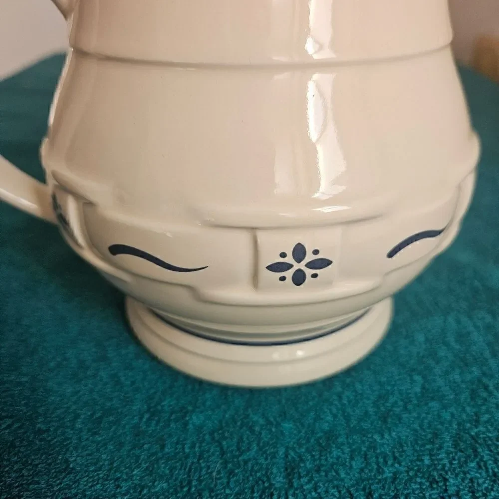 Longaberger classic blue Large milk pitcher